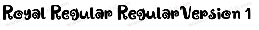 Royal Regular RegularVersion 1000字体转换